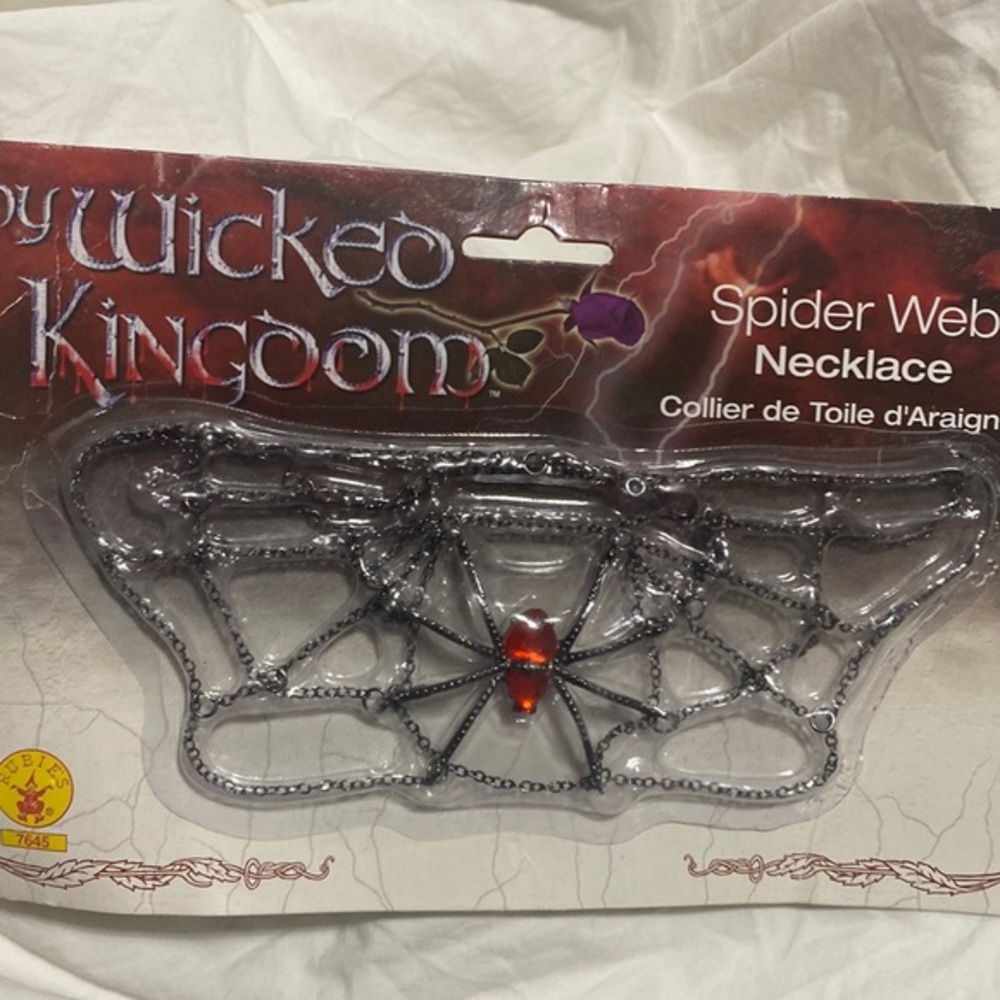 The Wicked Kingdom Spider Web Necklace